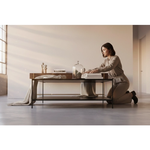 STOLIK KAWOWY CZARNY STK-152